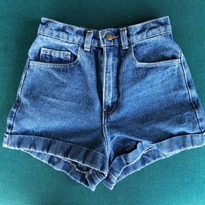 American Apparel high waisted shorts
